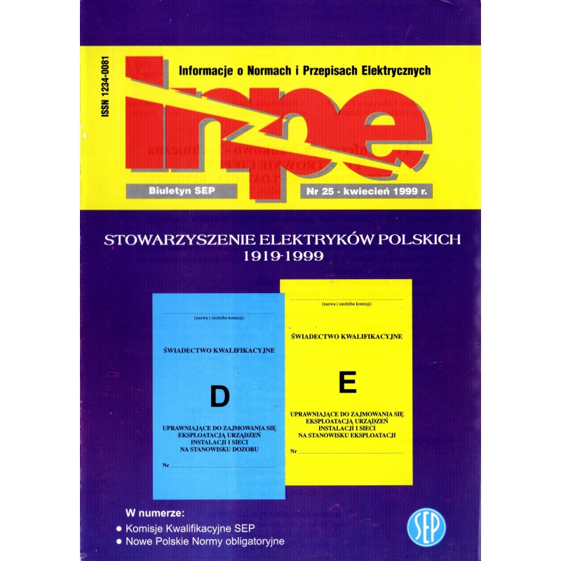 Biuletyn SEP INPE, nr 25 - wersja papierowa